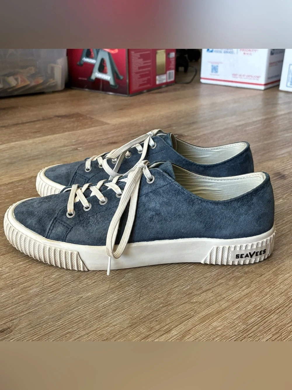 SeaVees Darby Suede Sneakers Navy Blue Women’s US 8.5 UK 6.5 EU 39.5